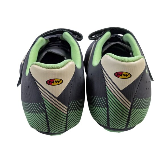 Northwave Core WMN Womens 8.5 Cycling Shoes Gray Green Hook Loop Closure EUC - Picture 5 of 8